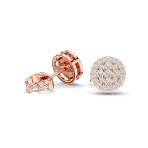 ต่างหูเพชรแล็บ 0.334 กะรัต สำหรับผู้หญิง ความใส VVS-VS EF  ทอง 18KT, 14KT, 10KT และเงิน 925  ทองชมพู, ทองเหลือง, ทองขาว - Product Image 5