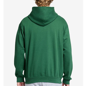 Sweat à capuche léger à manches longues avec poche kangourou Slim Fit Basic Casual Sweatshirt - Product Image 3