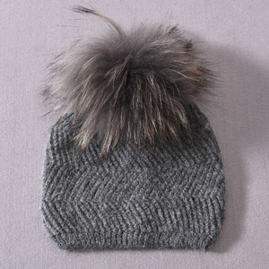 Gorro de lana barato al por mayor gorro de punto liso gorro de punto 100% lana Jacquard y logotipo bordado gorros Unisex - Product Image 4