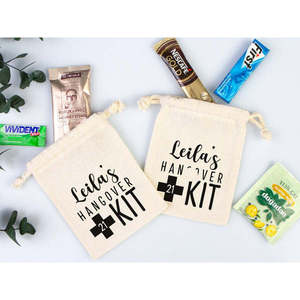 Bolsa Personalizada para Kit Antiresaca de Algodón Orgánico, Recuerdos de Fiesta, Impresión Personalizada para Promoción, Embalaje, Recolección de Polvo - Product Image 5