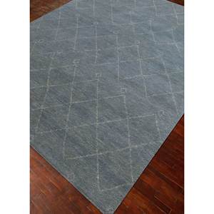 Zuri Green Large Area 9x12 <b>Wool</b> Hand Knotted Rugs Geometric Abstract for Home Entryway Hallway Rectangle Room-Model LKM-2098 - Product Image 2