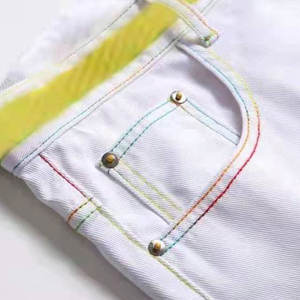 2023 High Street Style Men's Double <b>Layer</b> Canvas Shorts 100% Polyester Elastic Waist Solid Sublimation Transfer Print Street - Product Image 5