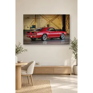 Fida Red Classic Camaro en impression sur toile Old Hangar - Product Image 5