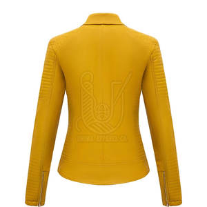 Veste en cuir véritable pour femmes, tendance, fermeture éclair, fabrication au Pakistan, vente chaude - Product Image 2