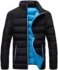 Chaqueta acolchada de invierno con cremallera completa para hombre-Abrigo polar cálido y ligero para clima frío, alta calidad - Product Image 5