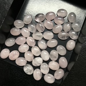 IGI certifié 10x14mm AAA Grade Quartz Rose naturel de haute qualité pierre de cristal semi-précieuse rose en vrac pierre précieuse ovale calibrée - Product Image 1