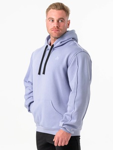 Sudaderas con Capucha Azul, Buen Precio, 100% Algodón, 385G, Sudadera Gruesa de Manga Larga, Lisa, Personalizable - Product Image 3