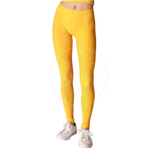 Leggings de fitness d'entraînement de gymnastique taille haute personnalisés pour femmes respirant motif solide fermeture à la taille élastique-nouveau Design Leggings de yoga - Product Image 1