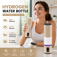 Gobelet à eau hydrogénée avancé à électrolyse SPE PEM 6000PPB, générateur d'H2 moléculaire portable pour les personnes soucieuses de leur santé, idéal pour les spas