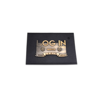 Logo personnalisé Jeans Étiquettes Vêtements Chapeaux Pu Avec Métal Denim En Cuir Étiquette Patch En Cuir Patch pour Pantalon
