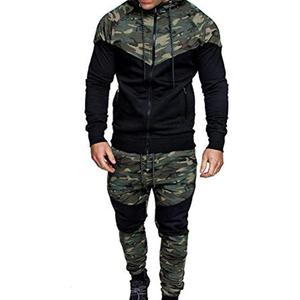 Ropa deportiva personalizada para correr para hombre, chándal 100% de algodón, trajes de equipo de entrenamiento, chándal para correr de talla grande - Product Image 1