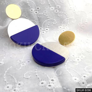 Gold and Silver Plated Gemstone Statement <b>Earrings</b> SKU6096 <b>Drop</b> and Dangle Design for <b>Fashion</b> Accessorizing - Product Image 2