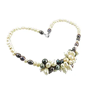 Collar de Perlas Barrocas para Mujer, Multicolor, Elegante y Deslumbrante - Product Image 1