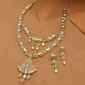 Wholesale 3 Tone Gold Plated Brass Box <b>Chain</b> Forming Multi-Tone Tri-Color Necklaces Fashion Jewelry - Product Image 1