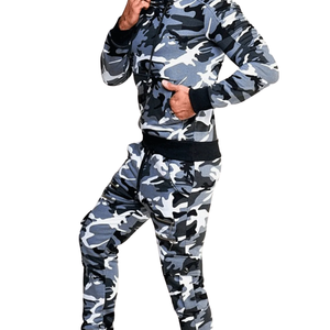 ชุดวอร์มผู้ชายแบบเรียบง่าย เสื้อฮู้ดและกางเกงจ็อกเกอร์ ชุดลำลองสำหรับฤดูหนาว ชุดกีฬาผ้าฝ้ายขนแกะ ชุดออกกำลังกายสำหรับวิ่งในยิมและสวมใส่ในชีวิตประจำวัน - Product Image 6