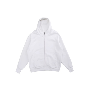 Prix de gros – Sweat à capuche thermique zippé fabriqué au Pakistan 2024 – Logo avant – 80 % coton 20 % polyester – Épaules tombantes – Séchage rapide - Product Image 5