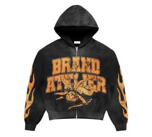 ชุดวอร์มผู้ชายขายส่ง ผ้าฝ้าย 100% เนื้อหนา น้ำหนักปานกลาง สวมหัว |   บริการ OEM คุณภาพสูง - Product Image 3