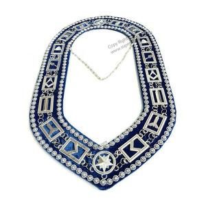 High Quality <b>Black</b> Colored 32 Degree Regalia Collar - Scottish Rite Collars - Product Image 2