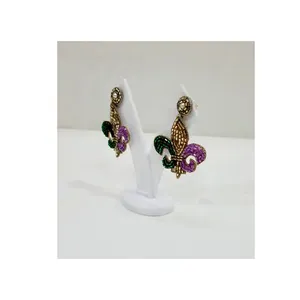 Top Selling Fleur De Lis Seed Bead Earrings best Stylish Fleur De Lis Accessories