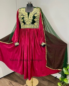 Vestido de mujer Vintage afgano tradicional hecho a mano, seda y algodón de alta calidad, el mejor Material para el verano 0687 - Product Image 6