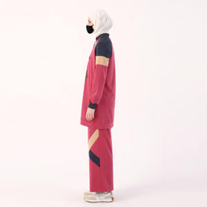 Nuevo chándal modesto de algodón de Color sólido para mujer de talla grande, conjuntos de 2 piezas, sudaderas cálidas de moda Otoño Invierno - Product Image 2