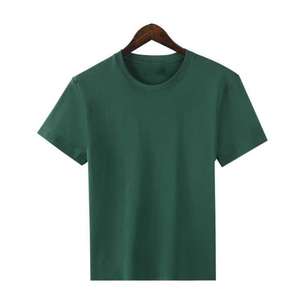 Camiseta de algodón de primera calidad con cuello barco para hombre, camiseta informal de manga corta, atuendo transpirable y elegante para la moda diaria y deportiva - Product Image 1