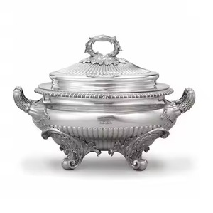 Olla caliente árabe de diseño europeo para el hogar y la cocina, suministros de alimentos para hoteles de lujo, cazuelas con tapa, olla caliente brillante - Product Image 5