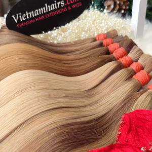 Extensions de cheveux humains Yaki droites vietnamiennes vierges 100% les plus vendues Extensions de cheveux bruts à cuticule complète de couleur claire de haute qualité - Product Image 1