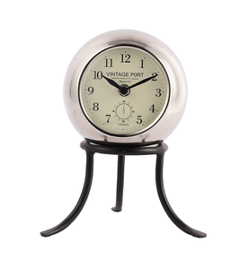 Ak Brass Intricate <b>Metal</b> Design Decorative Table <b>Clock</b> Stylish and Trendsetting Minimalist Timepiece for Modern Home Decor - Product Image 1