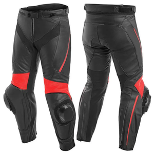 Pantalon en cuir sur mesure pour la course Moto de bonne qualité en cuir de vache de course et pantalon en cuir samtex à quatre voies - Product Image 3
