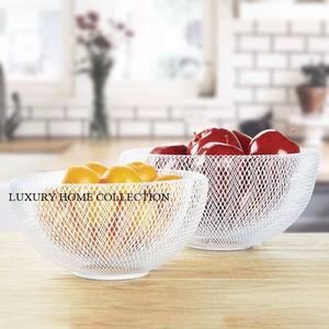 Corbeille à fruits en métal de qualité supérieure faite à la main conçue pour améliorer les intérieurs de luxe et ajouter de la beauté aux dessus de table modernes - Product Image 5