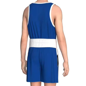 Ensembles d'uniformes de boxe unisexes pour adultes, tendance, séchage rapide, légers, respirants, de qualité supérieure, en Spandex/Polyester, avec logo numérique sur le devant - Product Image 6