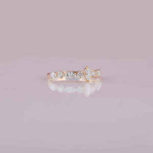 Anillo de compromiso de moda de oro de 14 quilates para mujer, diseño hecho a mano, ajuste de bisel de diamante de corte Marquesa cultivado en laboratorio, IGI para regalos de fiestas - Product Image 6