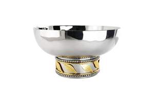 Bol martelé à la main brillant en acier inoxydable de haute qualité pour la décoration de service d'hôtel et de restaurant à la maison - Product Image 2