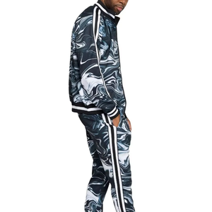 Ensemble de survêtement unisexe à capuche avec strass, veste zippée et pantalon de jogging, tenue de sport et streetwear tendance, vente en gros - Product Image 2