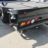 Semi-remorque plateau 12m 40 pieds 4 essieux 40 tonnes pour transport de conteneurs 1x40 pieds et 2x20 pieds à vendre