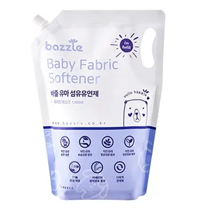 Korean laundry Bazzle baby fabric softner PE bag packaging Customized OEM ODM white musk Fragrance
