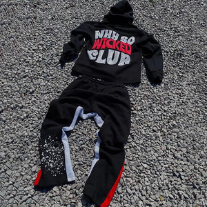 Conjunto de chándal de dos piezas, ropa deportiva, sudadera con capucha, pulóver, chándal acampanado, conjunto de pantalones de chándal y Sudadera con capucha - Product Image 2