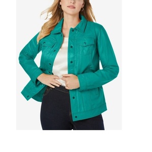 Nueva moda precio barato mujeres Denim Jean chaquetas fábrica mujeres Denim chaquetas para la venta hecho en Bangladesh proveedor - Product Image 5