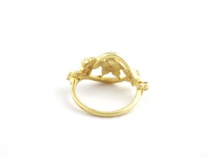 Anillo de Plata con Flor de Diamante, Plata de Ley 925, Anillo Hecho a Mano para Mujer, Joyería para Ella - Product Image 4