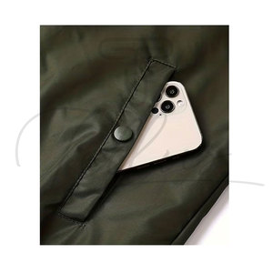 Chaqueta Bomber Ligera de Primavera para Hombre, Estilo Urbano, de Alta Calidad, Poliéster, Cortavientos, Impermeable, Informal para Exteriores - Product Image 6