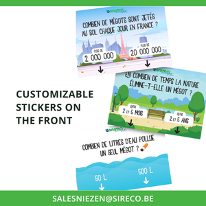 MEGOVOTE Cendrier de grande capacité 2000 mégots Design Logo durable Mobilier urbain interactif pour les espaces publics urbains pour la fumée - Product Image 4