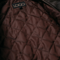 Chaqueta de Piloto Estilo A-2 Personalizada para Mujer, Cuero de Cordero Marrón, Estilo Bomber Vintage, Dobladillo de Punto Acanalado, Personalizable