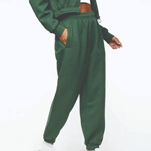 Femmes doux respirant léger élégant jambe large évasée pantalon de survêtement femmes haute qualité solide porter vêtements de sport femmes survêtement pantalon - Product Image 3