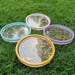 Cuencos y bandejas de resina epoxi hechos a mano, ideales para decoración elegante en Eid, Ramadán y Navidad. - Product Image 2