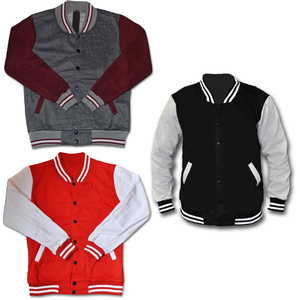 Varsity เสื้อแจ็กเก็ตเลตเตอร์แมน,เสื้อแจ็กเก็ตเบสบอลเปิดไหล่เสื้อแจ็คเก็ตผลิตจากปากีสถานหนังแท้ - Product Image 1