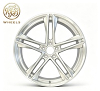 Audi RS5 RS7 ve M440i Mercedes CLE53 AMG için KFB Beş Kollu Parlak Yeni 25mm Fırçalanmış Dövme Alüminyum Alaşımlı Jantlar (Konkav)
