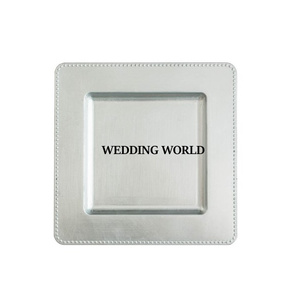 Placa de cargador martillada con acabado plateado y dorado, excelente calidad, hecha a mano, debajo de la placa, plato de servicio decorativo más vendido - Product Image 6