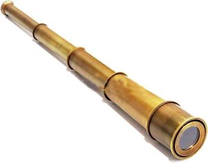 Télescope Nautique Antique Marron 18 pouces Fait Main, Objet de Collection, Télescope Victorien Rustique, Décoration Vintage pour la Maison, Cadeaux - Product Image 4