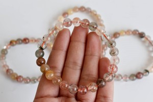 Wholesale Selling Multi Color Multi Rutile Hand Polished 8mm <b>Healing</b> <b>Bracelet</b> For Meditation Jewelry - Product Image 6